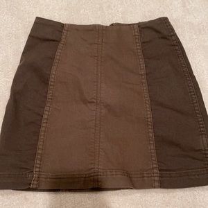 Free People Army Green Skirt